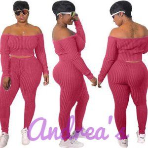 Two Piece Crop Top Jumpsuit